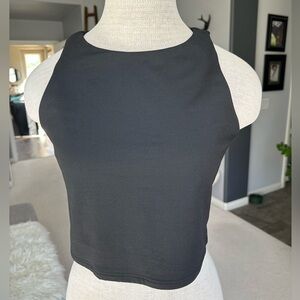 ReoRia Black Crop Top, size large
